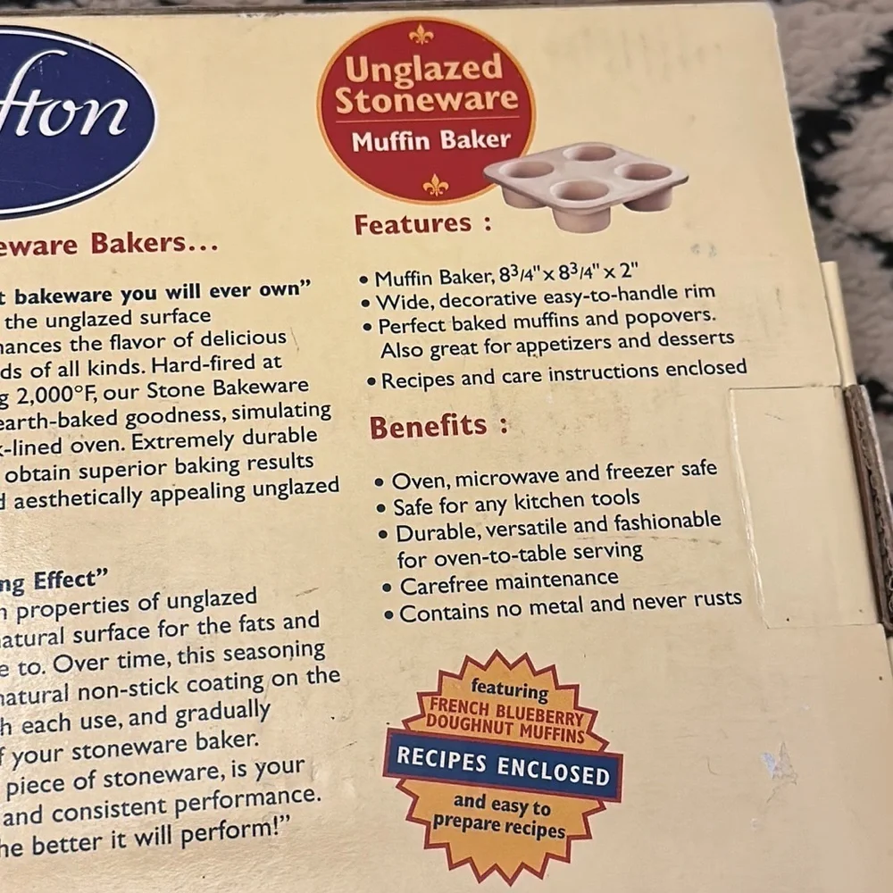 Crofton Unglazed Stoneware Muffin Maker